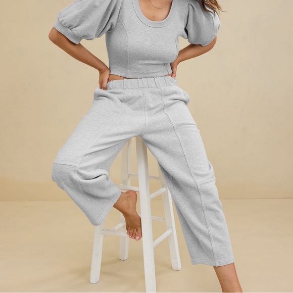 Aerie Seams Right Barrel Leg Sweatpant - Picture 1 of 7